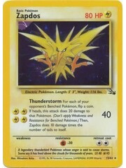 Pokemon Zapdos (015) UNL Heavily Played