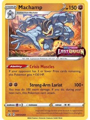 Pokemon Machamp (Prerelease) (SWSH243) Lightly Played Foil