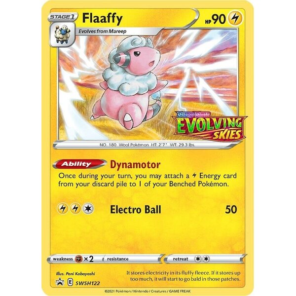 Pokemon Flaaffy (Prerelease) (SWSH122) Lightly Played Holofoil