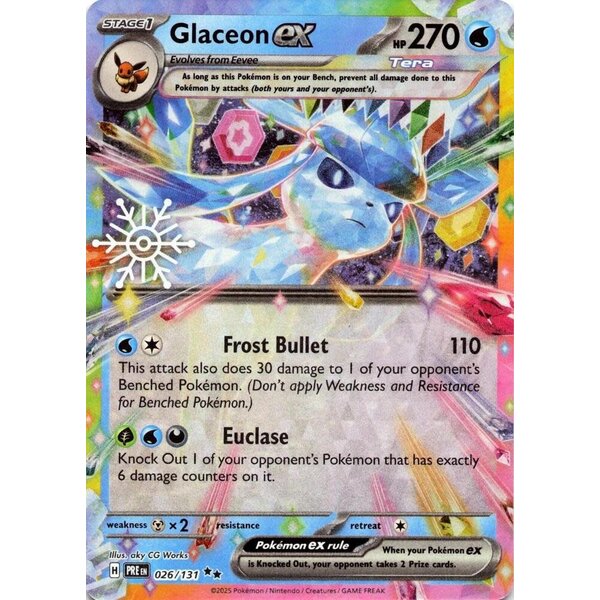 Pokemon Glaceon ex (Holiday Calendar) (026) Lightly Played