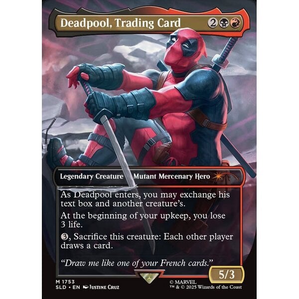 Magic: The Gathering Deadpool, Trading Card (Rainbow Foil) (1753) Lightly Played Foil