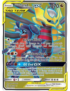 Pokemon Garchomp & Giratina GX (Full Art) (228) Damaged