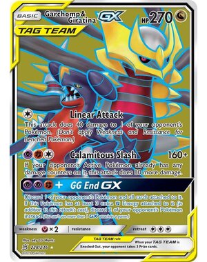 Pokemon Garchomp & Giratina GX (Full Art) (228) Damaged