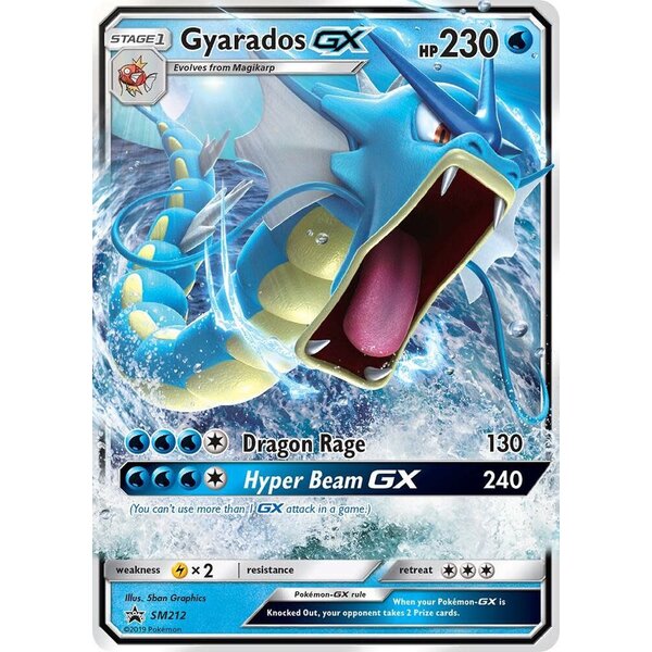 Pokemon Gyarados GX (SM212) Damaged