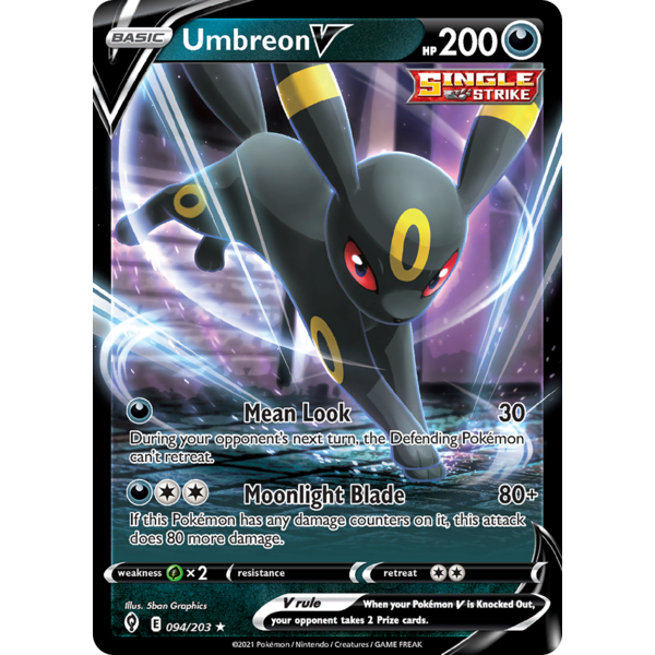 Pokemon Umbreon V (094) Lightly Played Holofoil