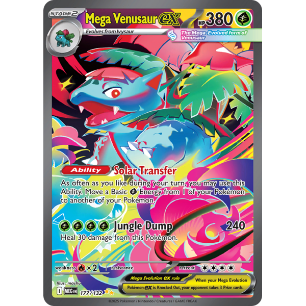 Pokemon Mega Venusaur ex (177) Near Mint