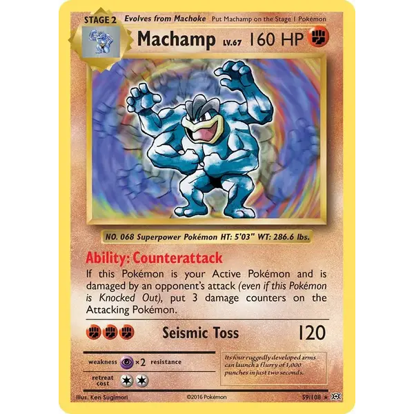 Pokemon Machamp (059) Lightly Played Reverse Holofoil