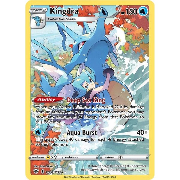 Pokemon Kingdra (TG03) Lightly Played Holofoil