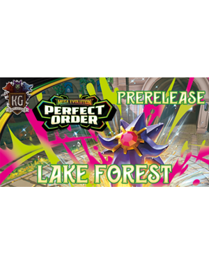 Pokemon 3/14/25 Lake Forest Pokemon Mega Evolution: Perfect Order Prerelease Saturday 12 PM
