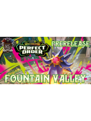 Pokemon 3/17/25 Fountain Valley Pokemon Mega Evolution: Perfect Order Prerelease Tuesday 630 PM