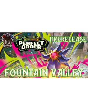 Pokemon 3/17/25 Fountain Valley Pokemon Mega Evolution: Perfect Order Prerelease Tuesday 630 PM