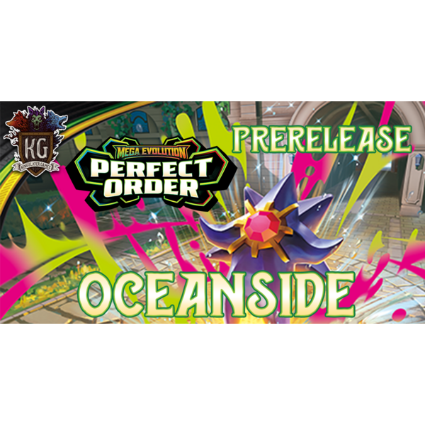 Pokemon 3/14/25 Oceanside Pokemon Mega Evolution: Perfect Order Prerelease Saturday 12 PM
