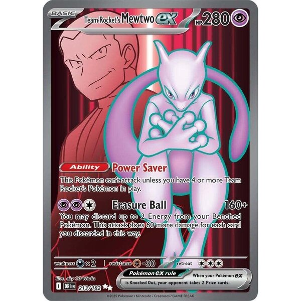 Pokemon Team Rocket's Mewtwo ex (213) Lightly Played