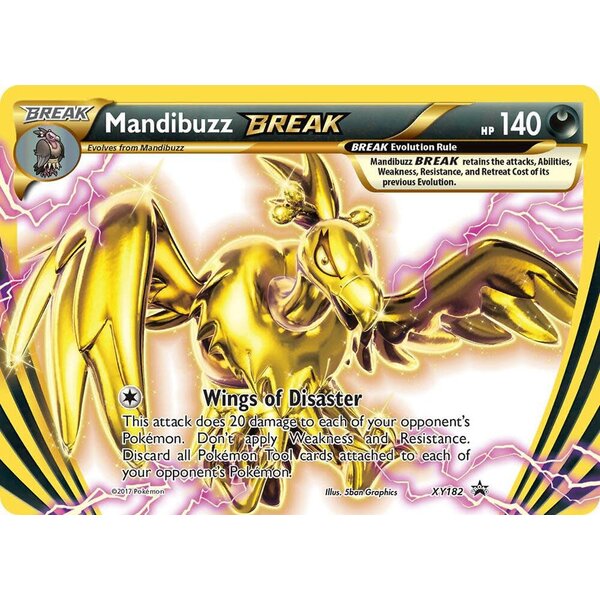 Pokemon Mandibuzz BREAK (XY182) Moderately Played