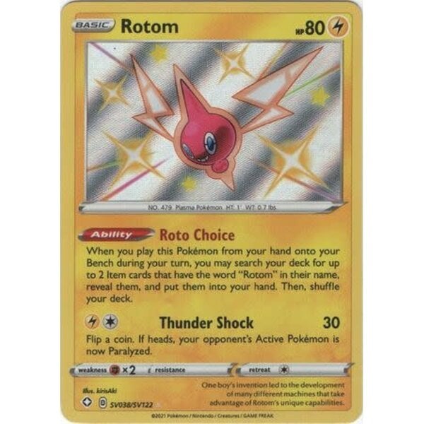 Pokemon Rotom (SV038) Lightly Played Holofoil