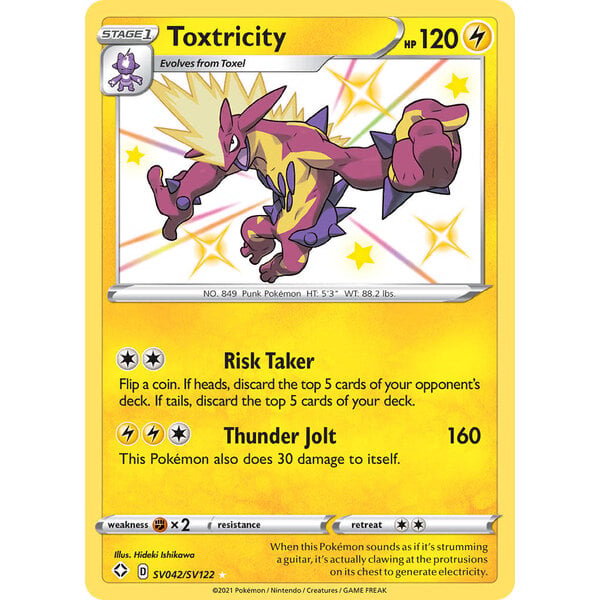 Pokemon Toxtricity (SV042) Lightly Played Holofoil