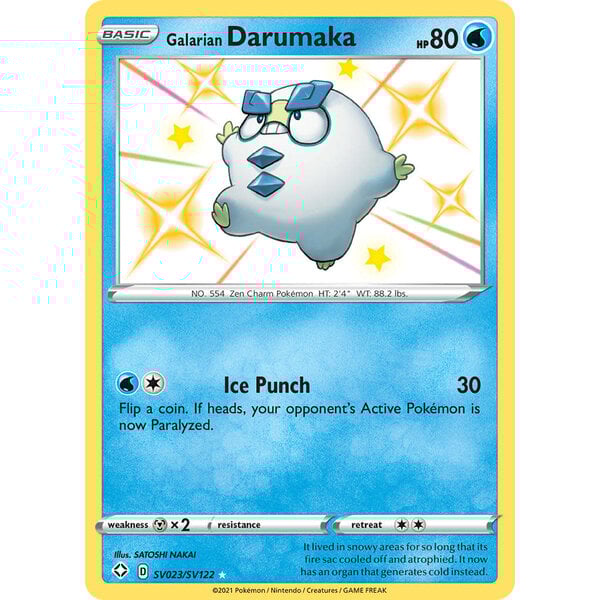 Pokemon Galarian Darumaka (SV023) Lightly Played
