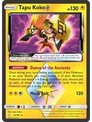 Pokemon Tapu Koko Prism Star (051) Lightly Played