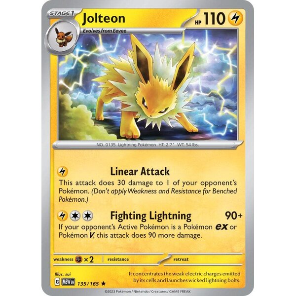 Pokemon Jolteon (135) Lightly Played Reverse Holofoil