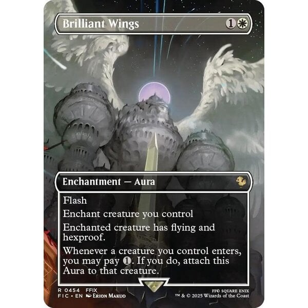 Magic: The Gathering Brilliant Wings (Borderless) (454) Lightly Played Foil