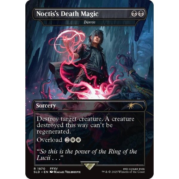 Magic: The Gathering Notctis's Death Magic - Damn (1870) Lightly Played