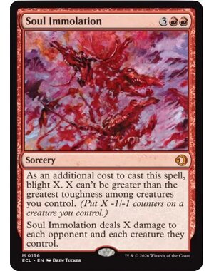 Magic: The Gathering Soul Immolation (156) Lightly Played