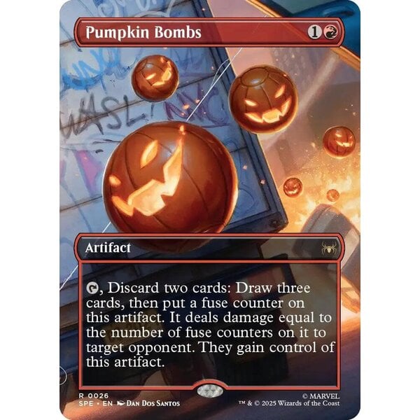 Magic: The Gathering Pumpkin Bombs (Borderless) (026) Lightly Played Foil