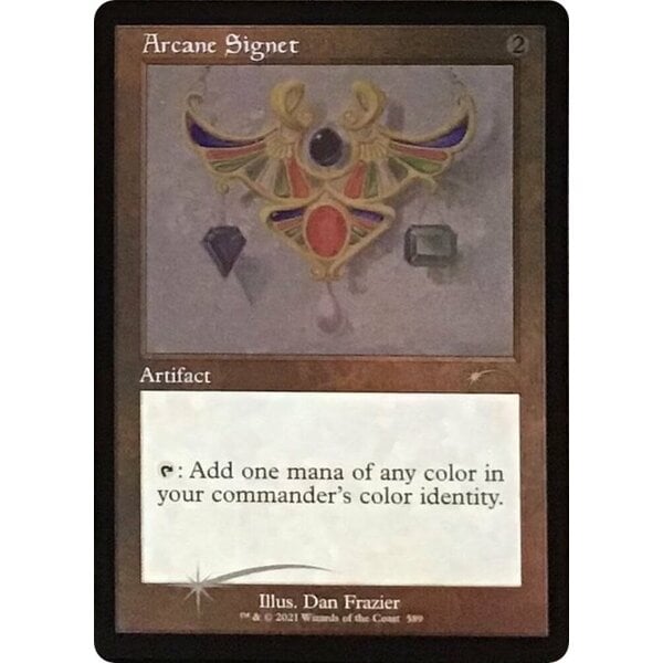 Magic: The Gathering Arcane Signet (Foil Etched) (589) Lightly Played Foil