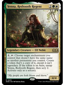 Magic: The Gathering Yenna, Redtooth Regent (219) Lightly Played Foil