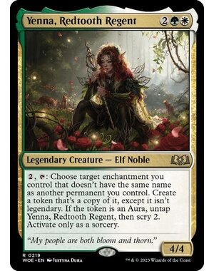 Magic: The Gathering Yenna, Redtooth Regent (219) Lightly Played Foil