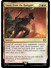 Magic: The Gathering Taunt from the Rampart (071) Lightly Played