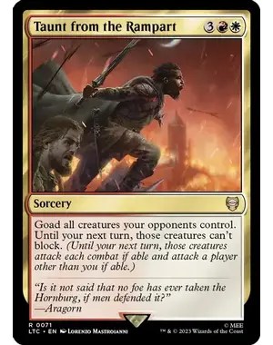 Magic: The Gathering Taunt from the Rampart (071) Lightly Played