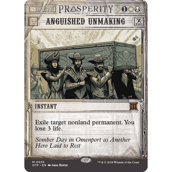 Magic: The Gathering Anguished Unmaking (035) Lightly Played