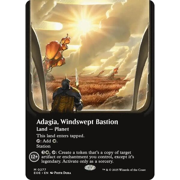 Magic: The Gathering Adagia, Windswept Bastion (Borderless) (277) Lightly Played