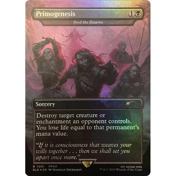 Magic: The Gathering Primogensis - Feed the Swarm (Rainbow Foil) (7001) Lightly Played Foil