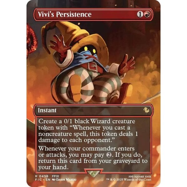 Magic: The Gathering Vivi's Persistence (Borderless) (458) Lightly Played Foil