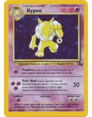 Pokemon Hypno (008) UNL Lightly Played Holofoil