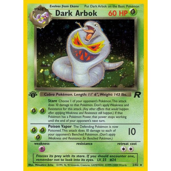 Pokemon Dark Arbok (002) UNL Lightly Played