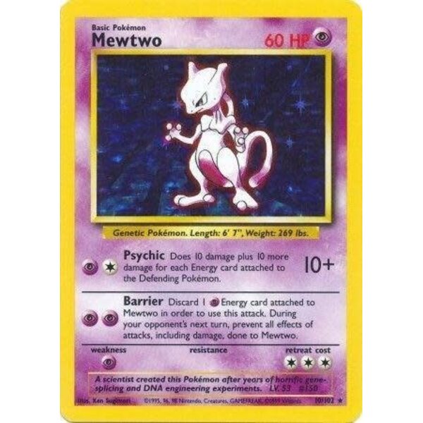 Pokemon Mewtwo (10) Damaged