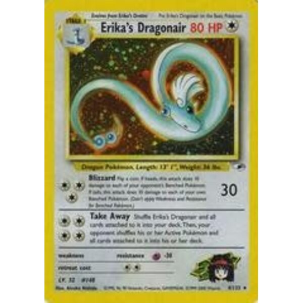 Pokemon Erika's Dragonair (004) Damaged