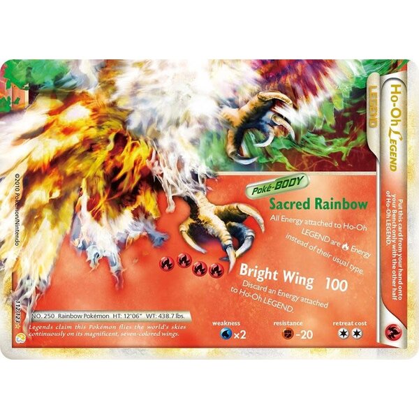 Pokemon Ho-Oh Legend (Bottom) 112 Damaged