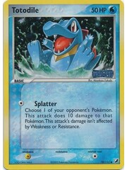 Pokemon Totodile (Stamped) (078) Damaged Reverse Holofoil