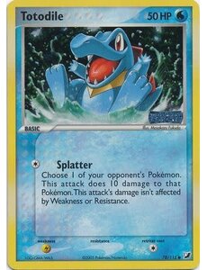 Pokemon Totodile (Stamped) (078) Damaged Reverse Holofoil