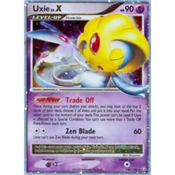 Pokemon Uxie LV.X (146) Damaged