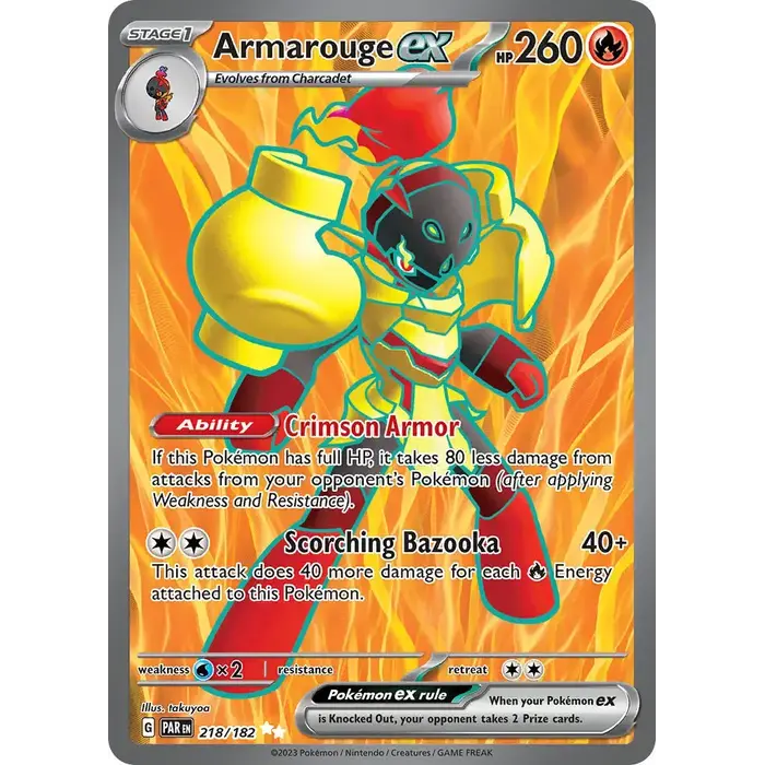 Pokemon Armarouge ex (218) Lightly Played Holofoil