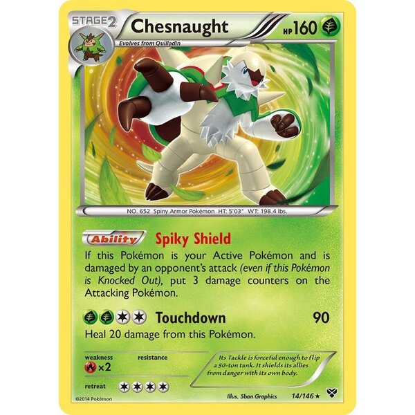 Pokemon Chesnaught (014) Heavily Played