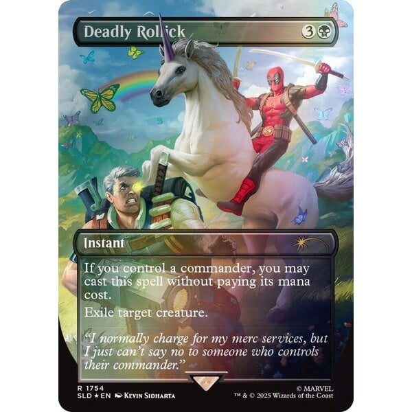 Magic: The Gathering Deadly Rollick (Rainbow Foil) (1754) Lightly Played Foil