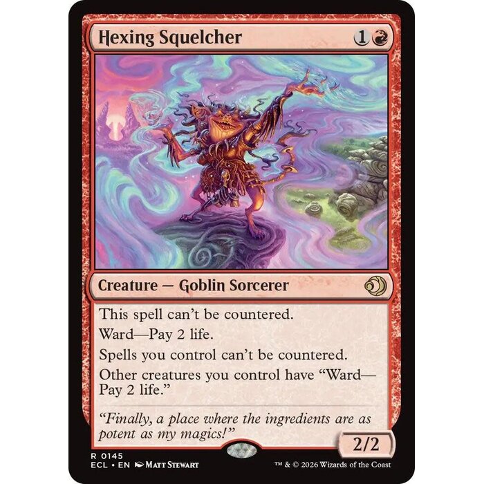 Magic: The Gathering Hexing Squelcher (145) Lightly Played Foil