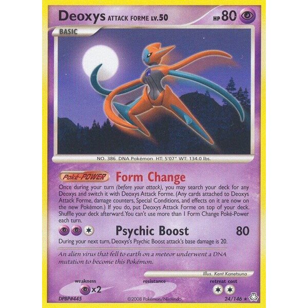 Pokemon Deoxys Attack Forme (024) Moderatly Played