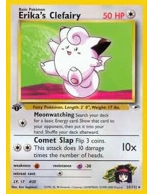 Pokemon Erika's Clefairy (025) UNL Lightly Played
